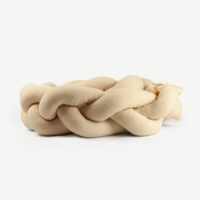 Protector de cama de algodón - beige